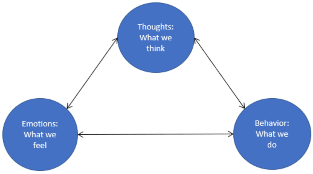 A Diagram Of Emotions, Thoughts, And Behavior For Investing And Our Emotions