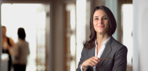 A Business Women In An Office