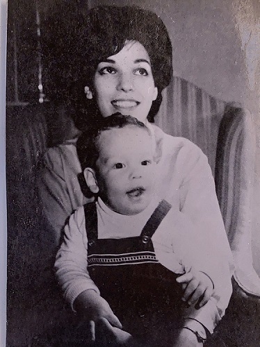 Phil Weiss As A Baby Sitting With His Mother