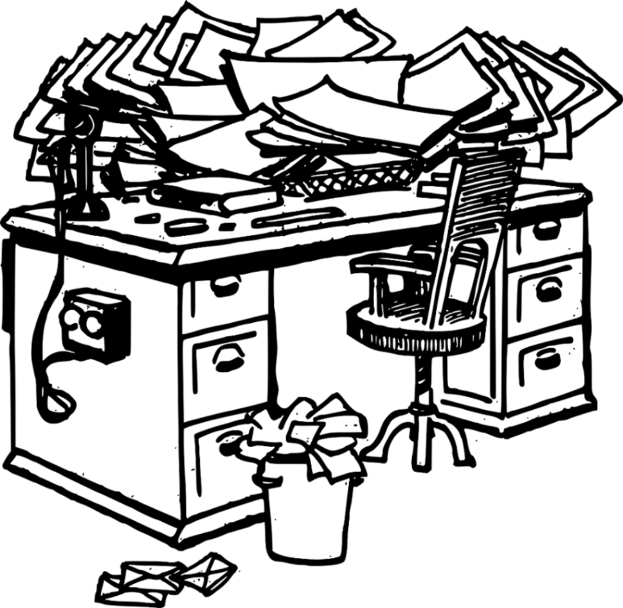 Cluttered Desk Space and How to Declutter Your Professional Life