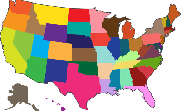 Map of The United States and Predicting The Market
