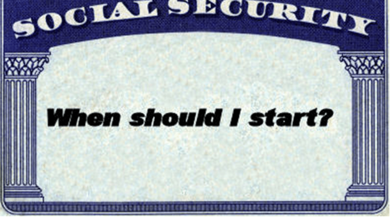 Social Security Card With Words When Should I Start By Apprise Wealth Management