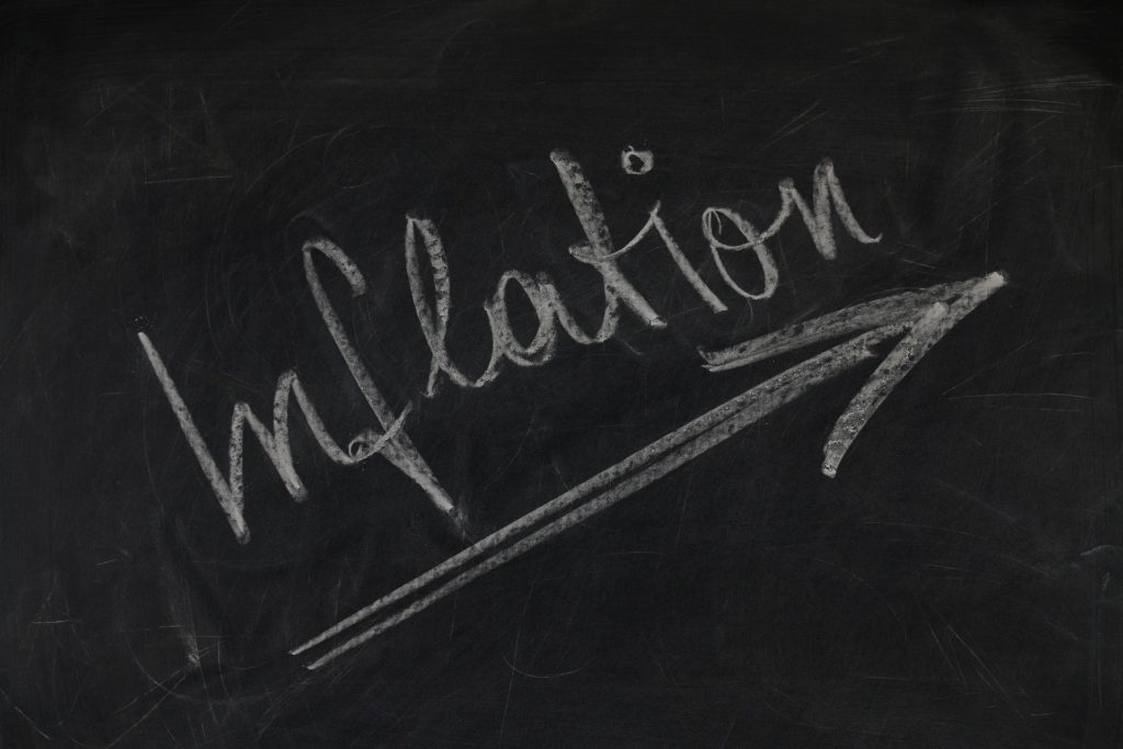 A Chalkboard with Word Inflation and How Inflation Affects Financial Planning