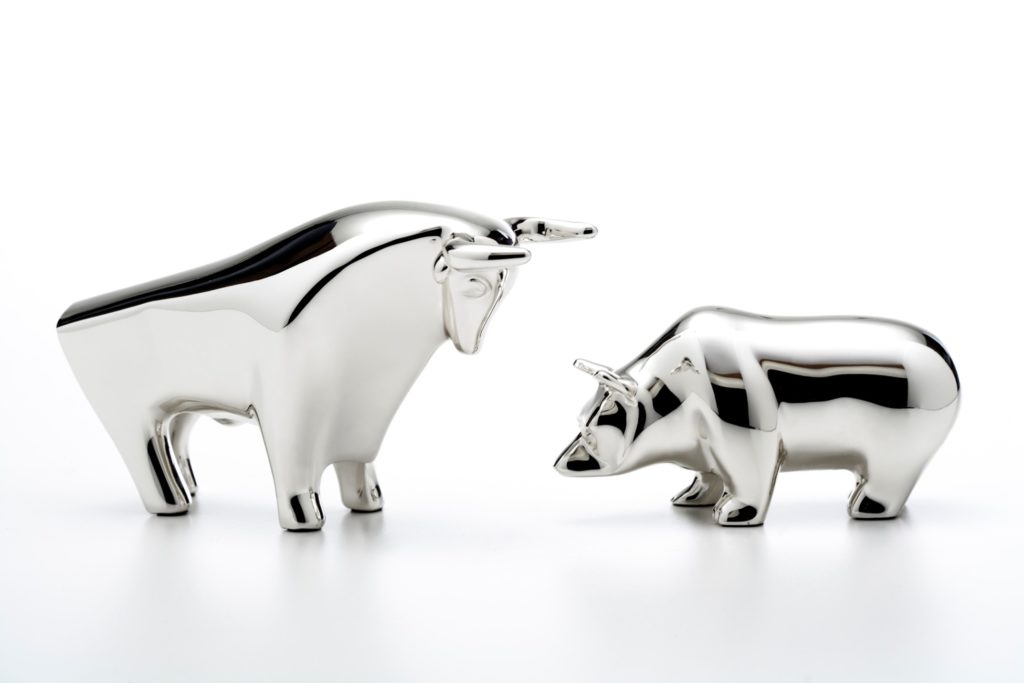 A Bull Verses Bear To Represent The Different Markets