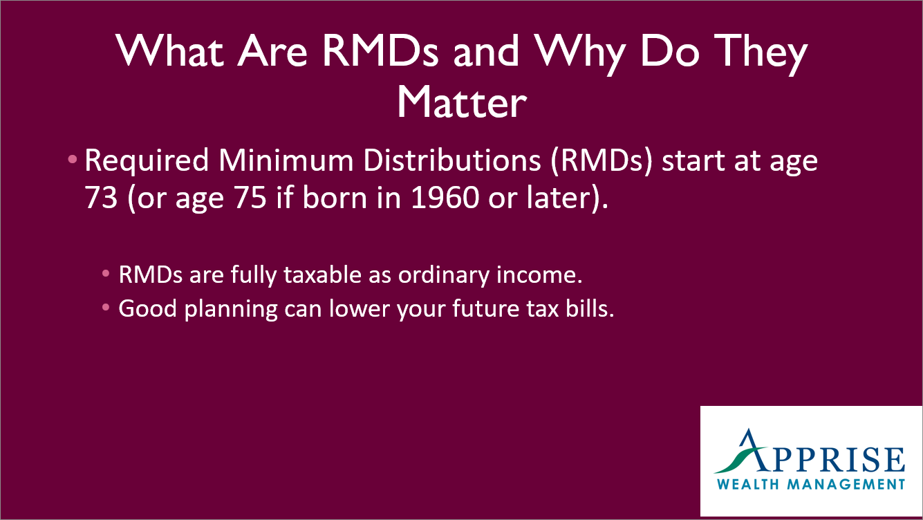 Navigating Taxes After Big Life Changes--RMDs