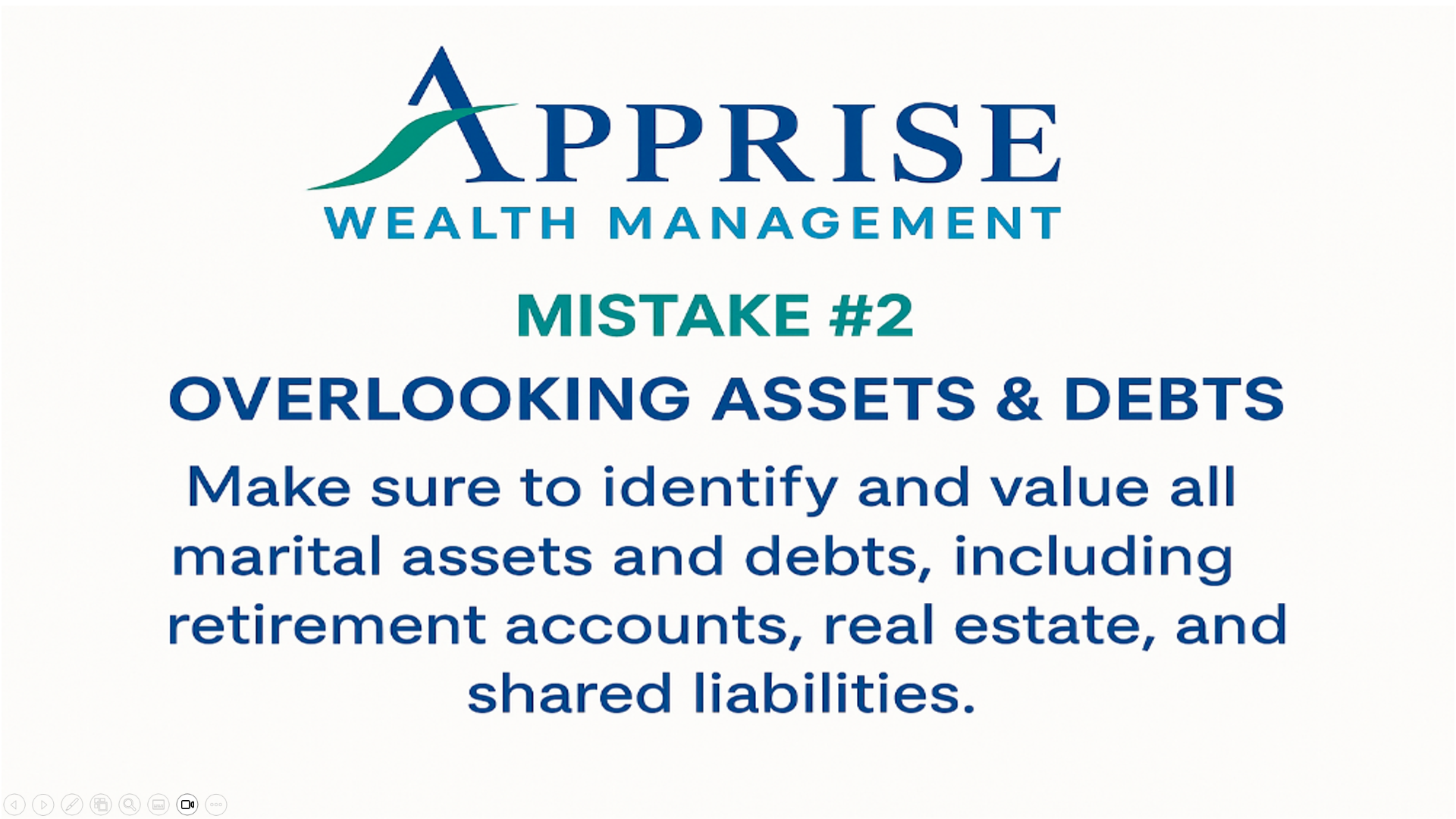 Financial Mistakes During Divorce #2-- Overlooking Assets & Debts