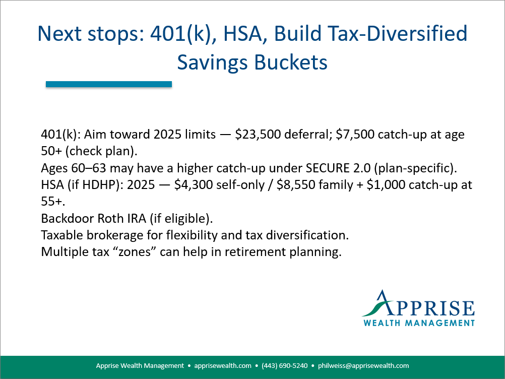 Don't Forget Your HSA and Tax Diversification