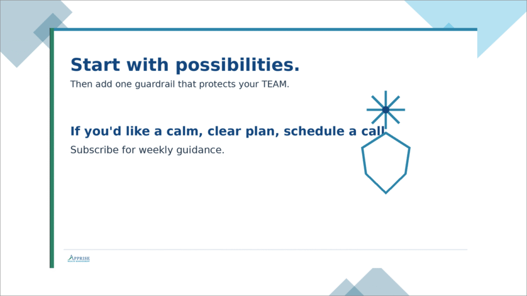 Goals Are Guesses--Start with Possibilities