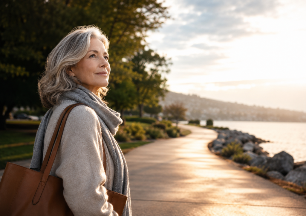 A woman approaching retirement reflects on when to move from saving and preparing toward living the life she has planned.